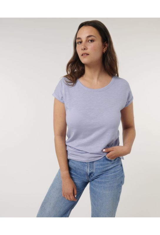 Tshirt  coton bio col rond  vêtement éco-conçus  femme  Worldshaper