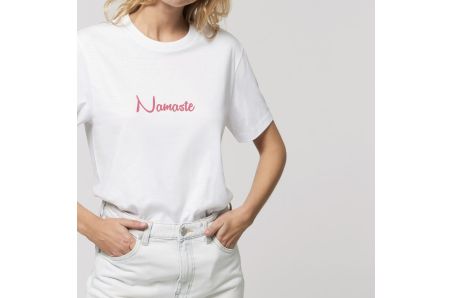 tee shirt éco responsable en coton bio Namaste